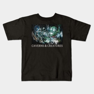 Caverns & Creatures:Lightning Bolt Kids T-Shirt